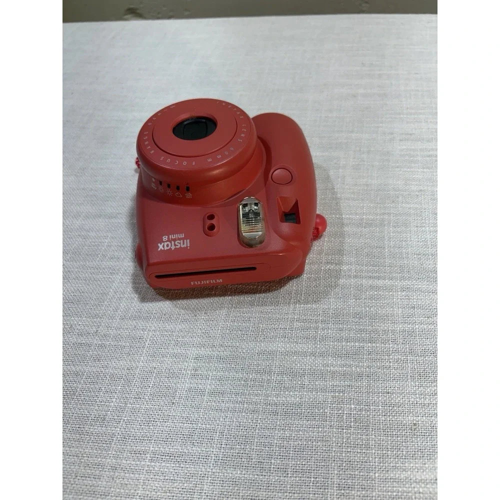 Fujifilm Instax Mini 8 Raspberry Instant Film Camera Tested Working Camera Only